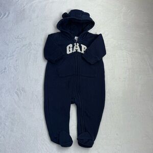 Navy GAP hooded footie/ sleeper